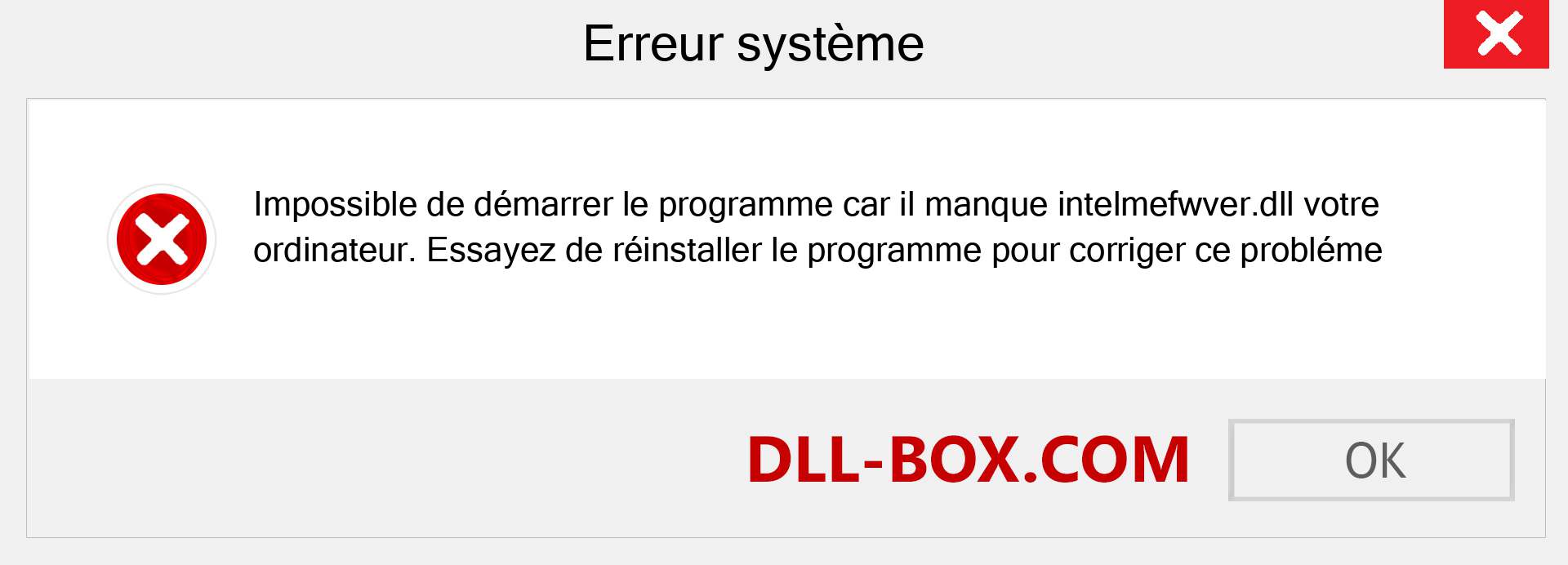 Le fichier intelmefwver.dll est manquant ?. Télécharger pour Windows 7, 8, 10 - Correction de l'erreur manquante intelmefwver dll sur Windows, photos, images